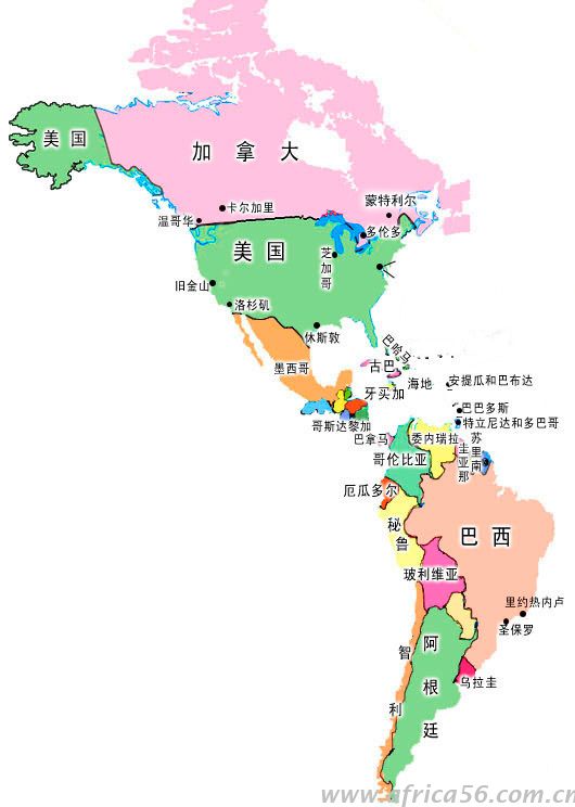 美洲需要做灭蚊处理的地区