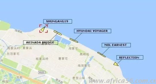 上海5月11日37个集装箱落江，上海旭洲物流